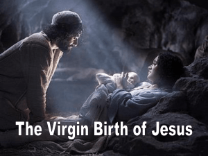 Virgin Birth of Jesus - West Side Church of Christ