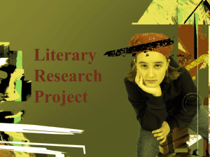Literary Research Project