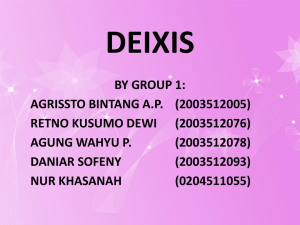 0. Deixis Combination Group 1