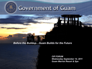 CIP Forum Presentation - Guam Waterworks Authority