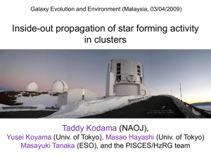 malaysia09_proc - Galaxy Evolution and Environment