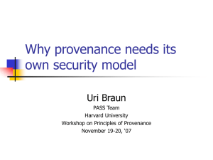 An Access Control Model for Provenance