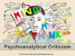 Psycoanalitical criticism
