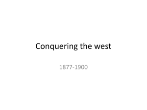 Conquering the west