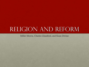 Religion and Reform - EHS