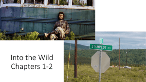 Lesson Two * Into the Wild