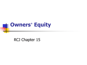 Owners' Equity
