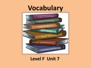 Level F Unit 7 - Cobb Learning