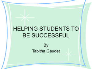 helping students be successful - The University of Texas at Dallas
