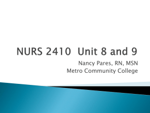 NURS 2410 unit 8 and 9
