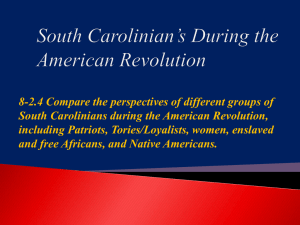 8-2.4 South Carolinians during the Revolution