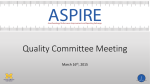 ASPIRE Quality Committee Meeting