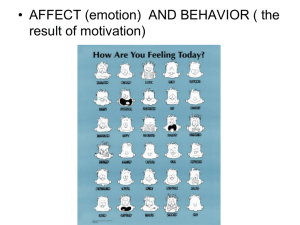 Theories of Emotion/Motivation