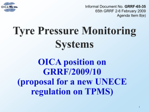TPMS OICA position - United Nations Economic Commission for