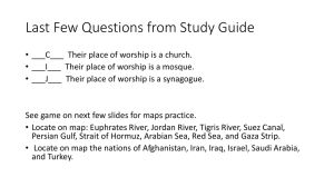 Middle East Geography Study Guide Review Part 3