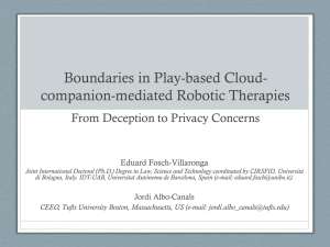 Boundaries in Play-based Cloud-companion