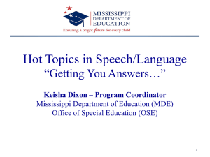 Revised MSHA's Presentation - Mississippi Department of Education