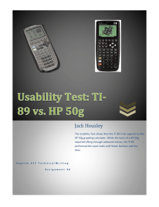 Usability Test: TI