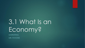 3.1 What Is an Economy? - River Dell Regional School District