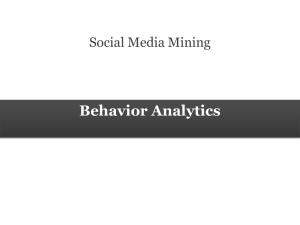 Social Media Mining - Data Mining and Machine Learning