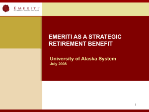 Community-rated premium - University of Alaska System