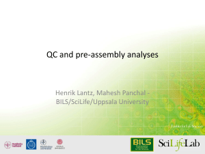 QC and pre-assembly analyses
