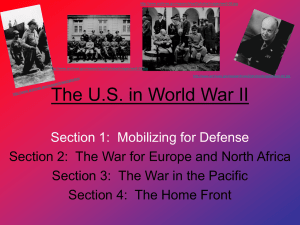 Ch. 17 World War II Sec. 1