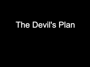 the Devil's Plan - Olsen Park Church of Christ