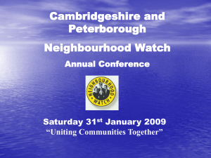 Uniting Communities Together - Cambridgeshire Constabulary