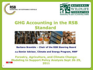 RSB Tool - Forestry and Agriculture Greenhouse Gas Modeling Forum