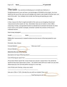 Page of 5 Name 6th grade 2014 The task: Your parents are allowing