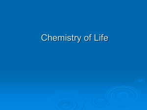 Chemistry of Life Post