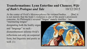 Transformations: Lynn Enterline and Chaucer, Wife of Bath*s