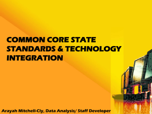Common Core Technology Integration Presentation