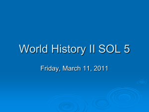 World History II SOL 5
