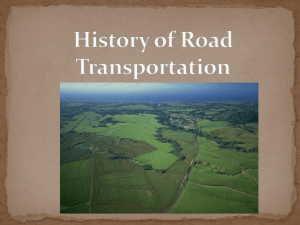 Lesson 04c History of Road Transportation