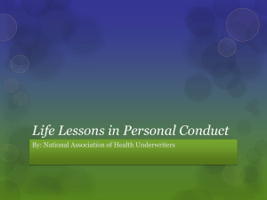 Life Lessons in Leadership - National Association of Health