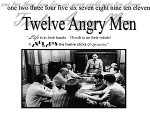 12 Angry Men Intro - student project - Swindells