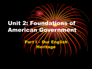 Unit 2: Foundations of American Government
