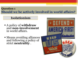 Approaches to Foreign Policy PPT