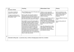 1 LO Success Criteria Teaching Differentiated Tasks Plenary To be