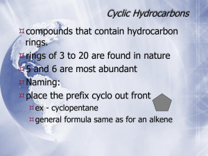 Cyclic Hydrocarbons