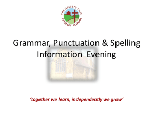 Grammar and Punctuation