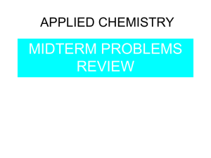 Midterm Problem Review Power Point