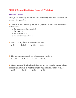 Elementary Statistics – Practice Test – Chapter 5