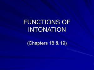 LECTURE_14_Functions of intonation