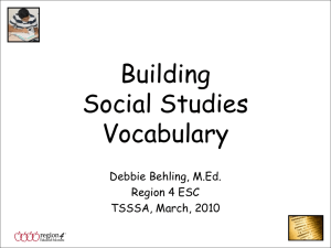 Building SS Vocabulary PPT