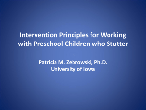 Intervention Principles for Working with