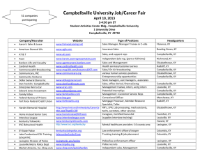 Campbellsville University Job/Career Fair April 10, 2013