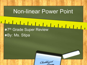 Non-linear Power Point - EDU-by-C